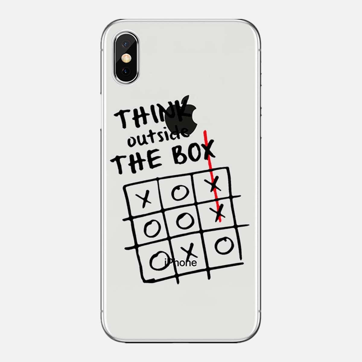 Letter Clear Phone Case