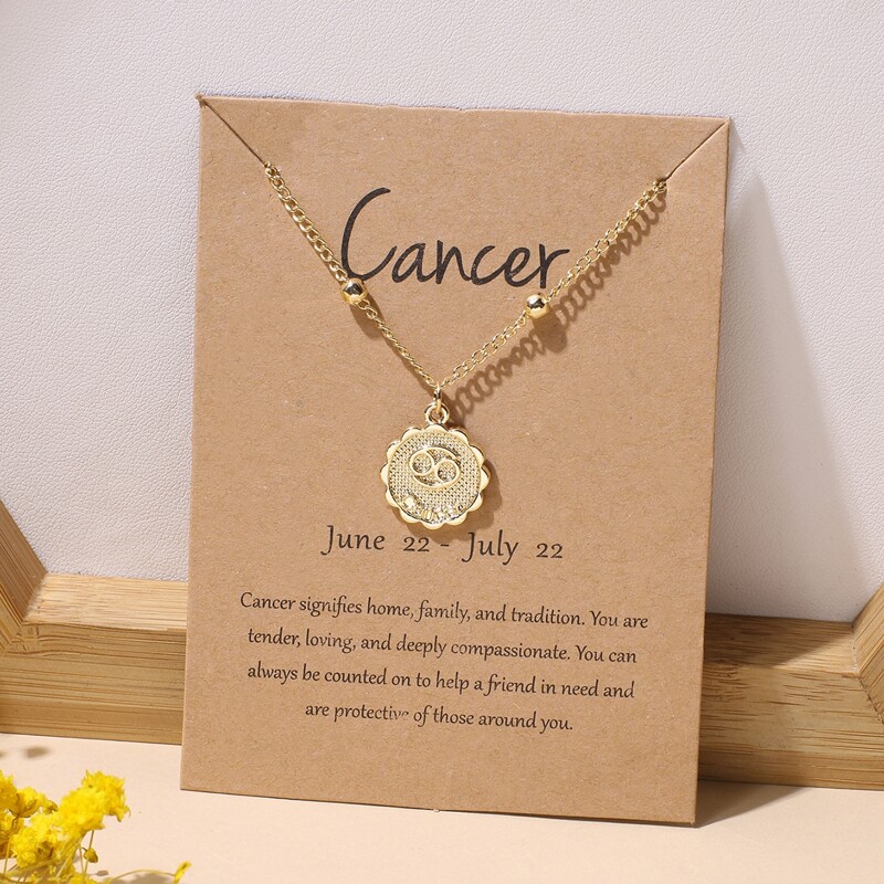 

Constellation Symbol Charm Necklace, Gold