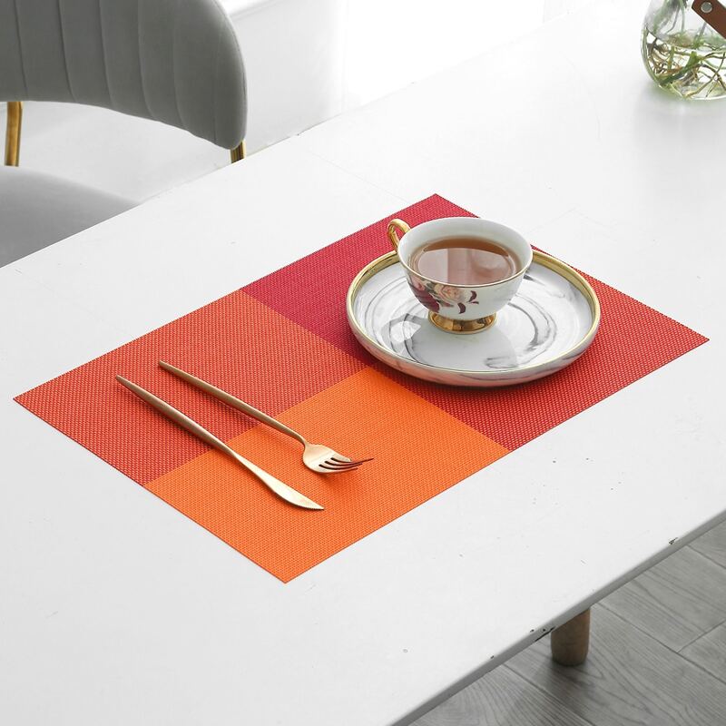 

Color Block Placemat, Orange