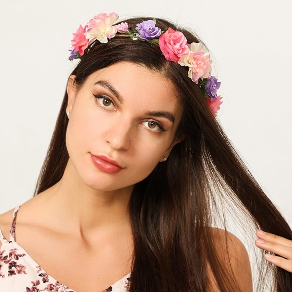 

Flower Hair Wreath, Multicolor