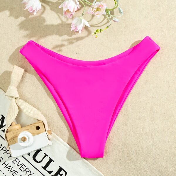 

Solid Bikini Panty, Hot pink