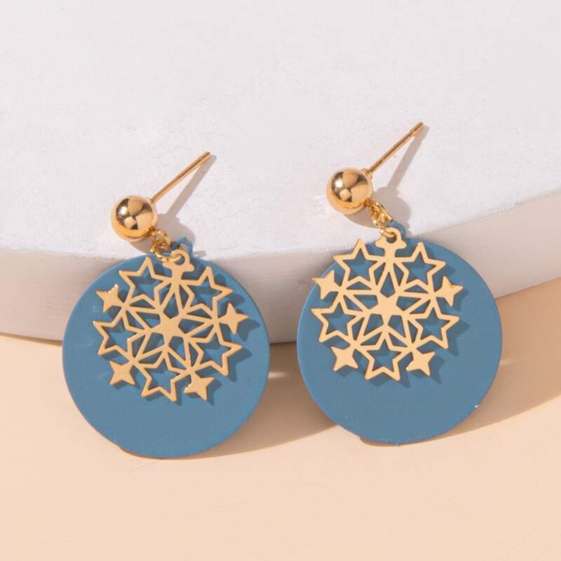 

Star & Round Charm Drop Earrings, Multicolor