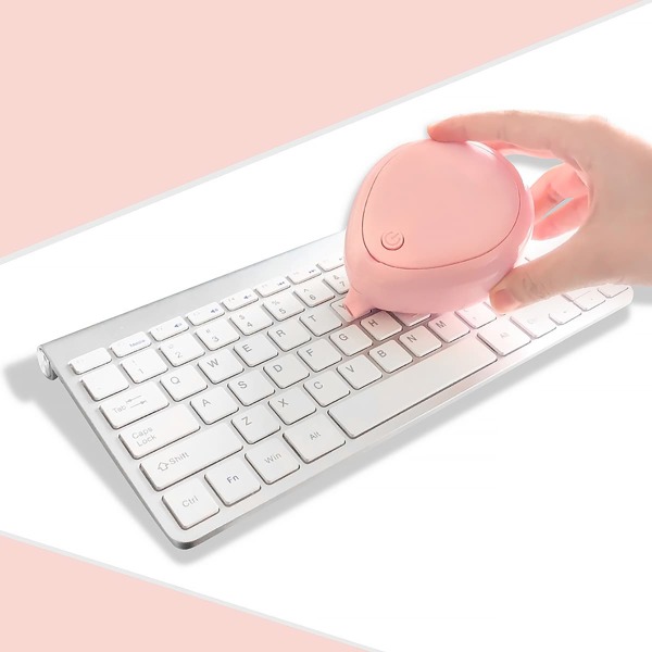 

Water Drop Shaped Keyboard Vacuum Cleaner, Pink