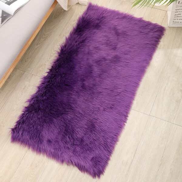 

Solid Color Plush Rug, Purple