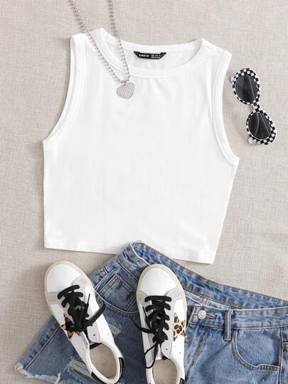 SHEINTopcourtunicolore - Top SHEIN