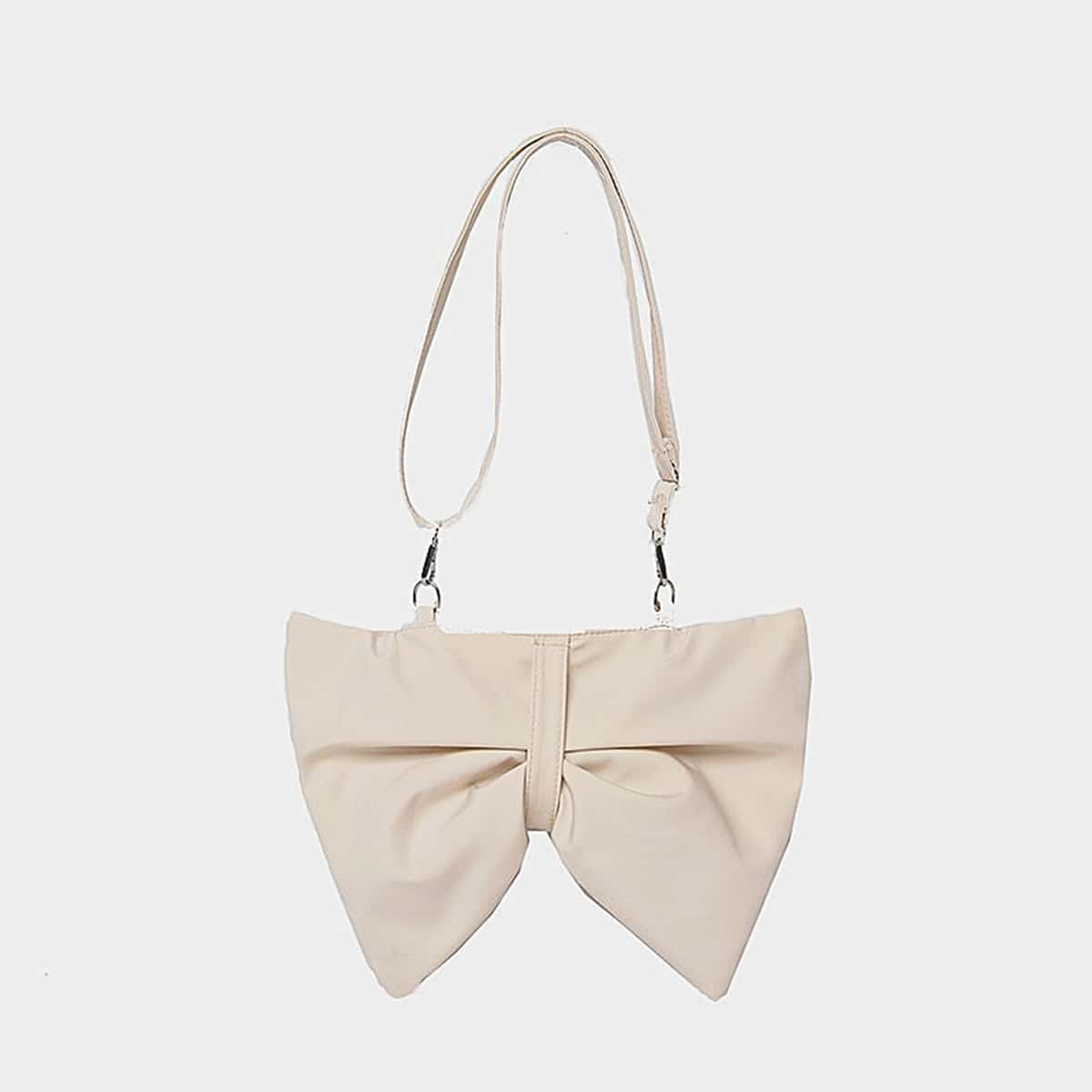 

Bow Design Crossbody Bag, Beige
