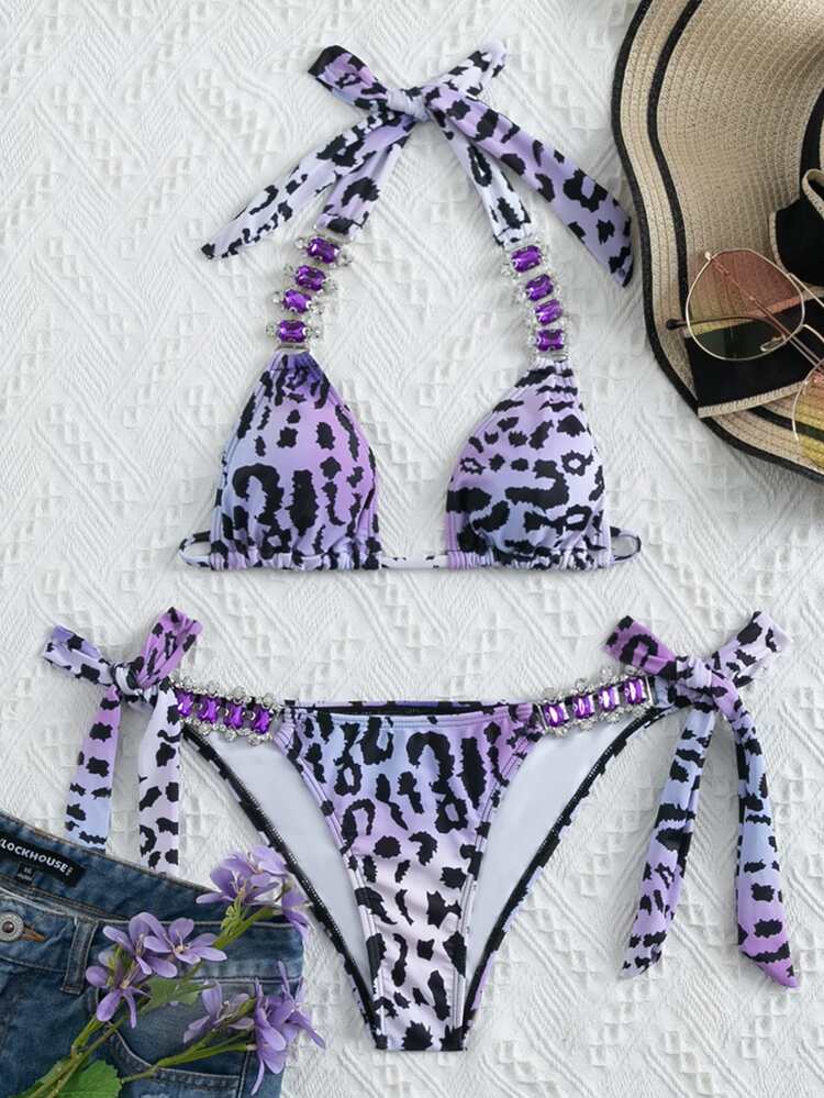 オーバーグラフィック ジェムストーン装飾 ビキニセット | SHEIN JAPAN