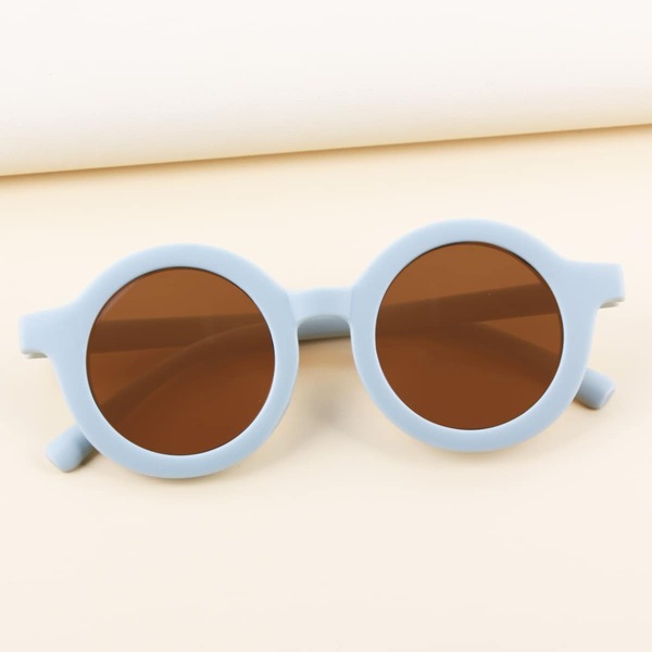 

Kids Round Frame Sunglasses, Blue