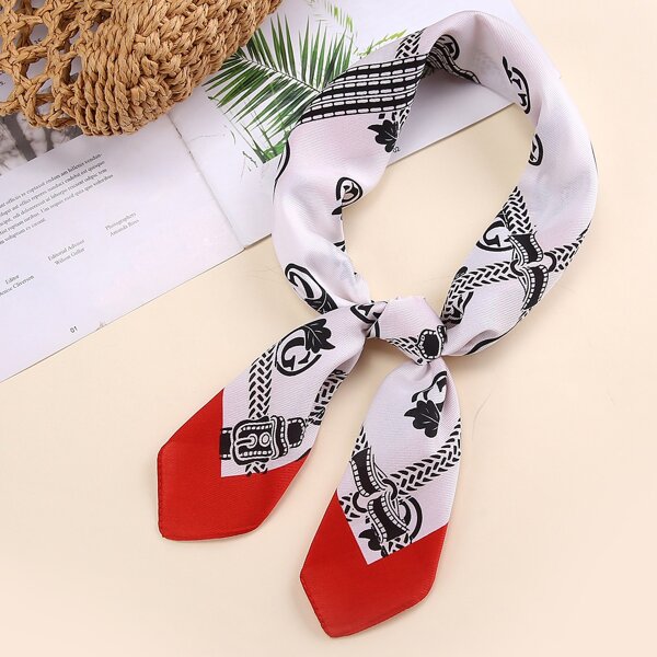 

Letter Graphic Bandana, White