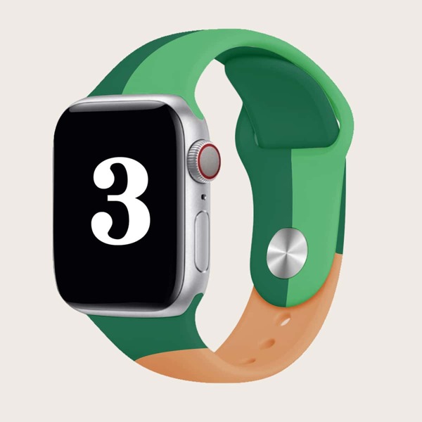 

Color Block Apple Watchband, Multicolor