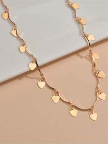 Dây chuyền mặt trái tim Valentine, Mẹ, Mẹ, Ngày của Mẹ, Quà tặng - Vàng - Xem 2