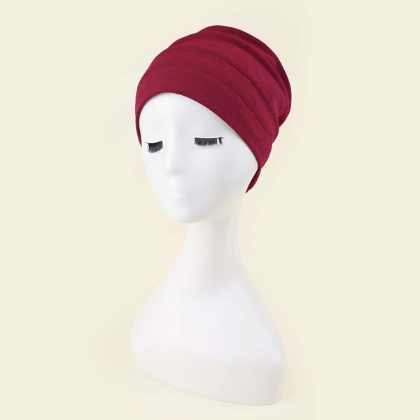 

Solid Slouchy Beanie, Burgundy