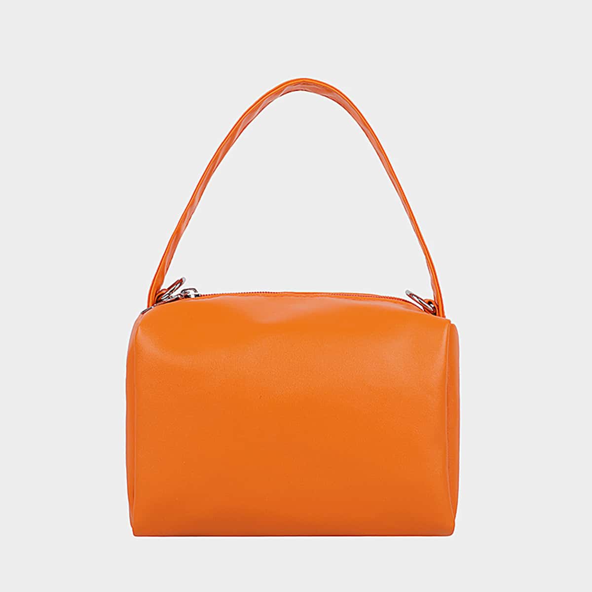 

Solid Chain Satchel Bag, Orange