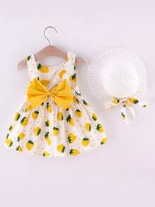 SHEIN Đầm bé gái Chấm bi Dễ thương - Nhiều màu - Xem 1