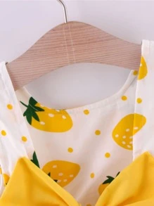 SHEIN Đầm bé gái Chấm bi Dễ thương - Nhiều màu - Xem 4