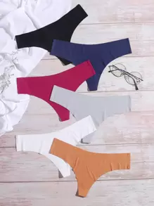 6 piezas set bragas sin costura - Multicolor - Ver 1