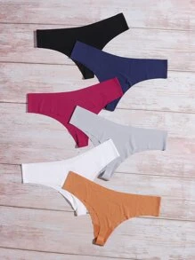 6 piezas set bragas sin costura - Multicolor - Ver 2