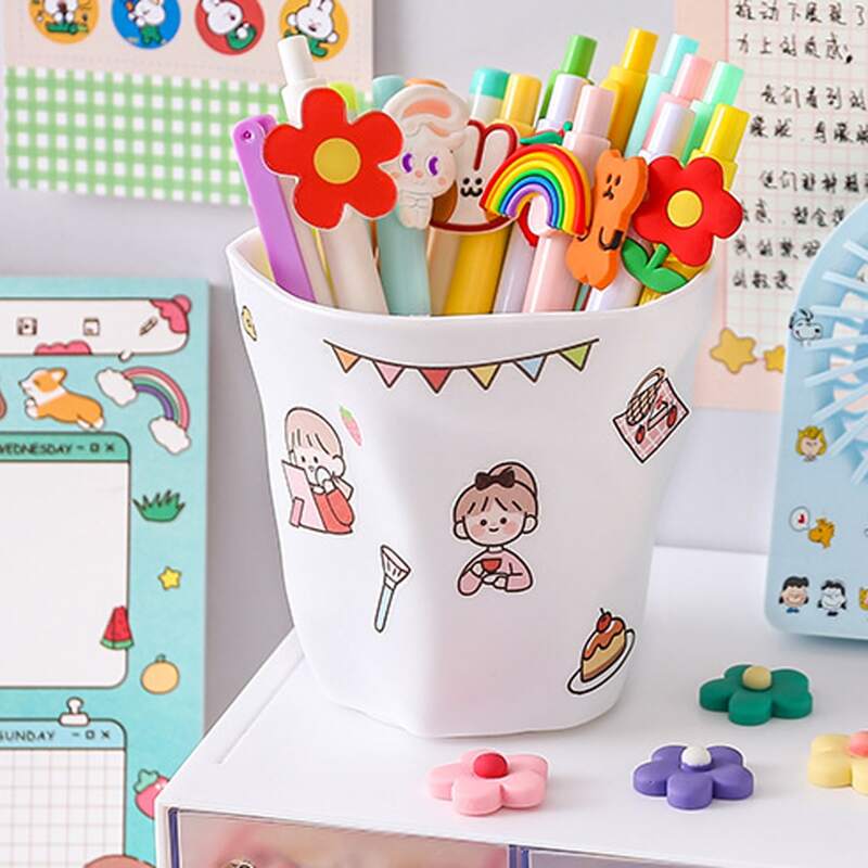 

1pc Solid Pen Holder, White