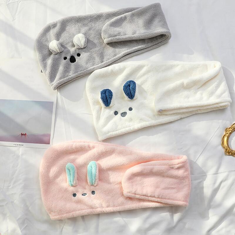

1pc Cartoon Design Random Color Hair Drying Cap, Multicolor