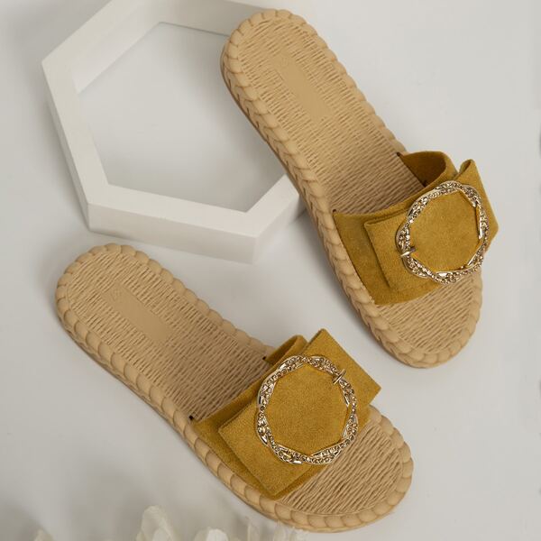 

Metal Decor Slides, Mustard yellow