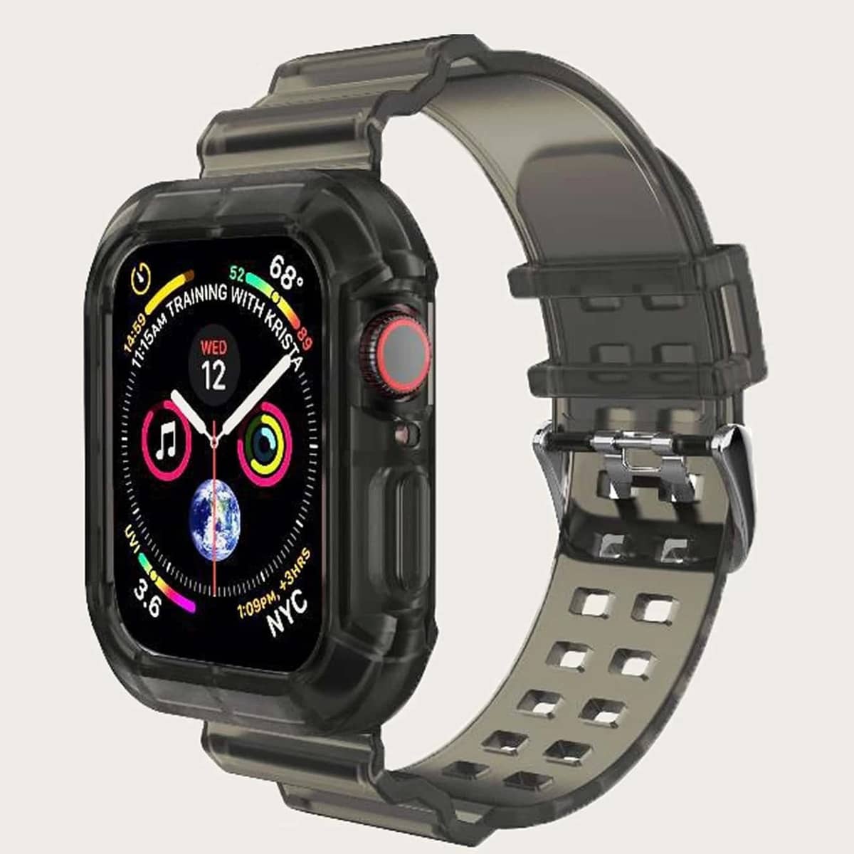 

Clear Apple Watch Band, Black