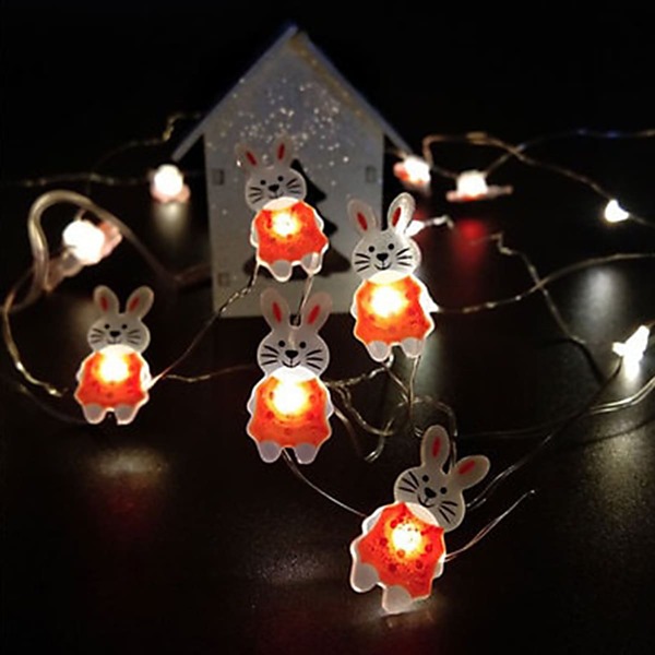 

1pc Rabbit Bulb String Light, Yellow