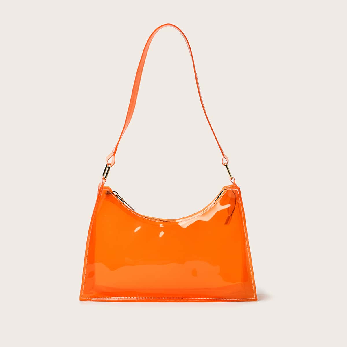 

Clear Shoulder Bag, Orange