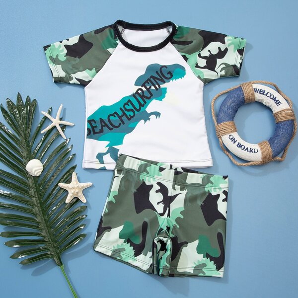 

Toddler Boys Camo Pattern Shorts Swimsuit, Multicolor