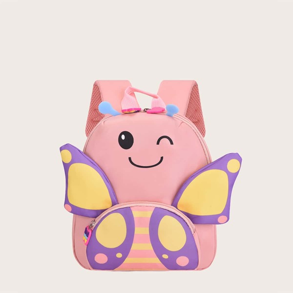 

Girls Cartoon Design Backpack, Pink