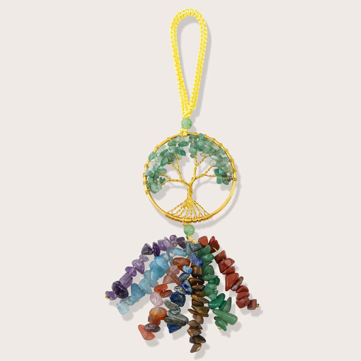 

Round Tree of Life Stone Wall Hanging, Multicolor