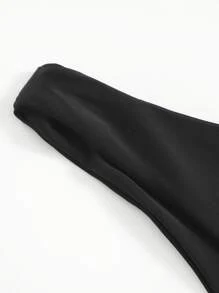 High Cut Bikini Panty - Black - View 3