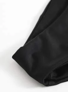 High Cut Bikini Panty - Black - View 4