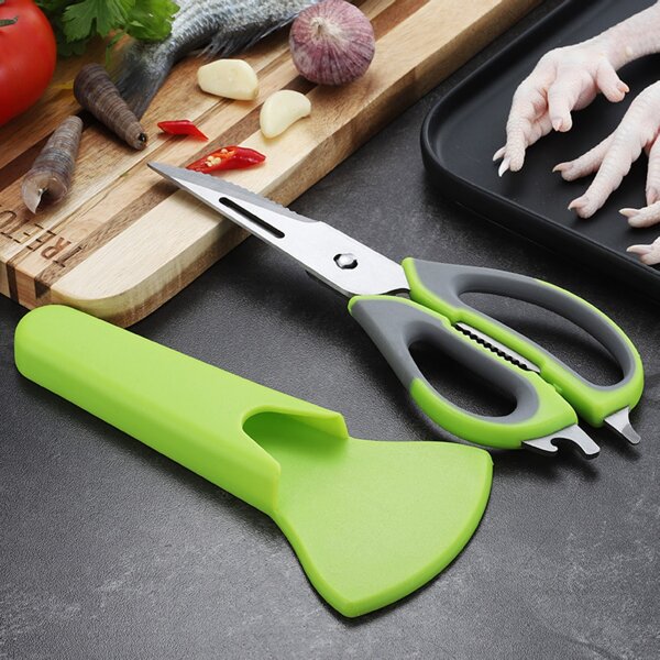 

1pc Multifunction Kitchen Scissors, Green