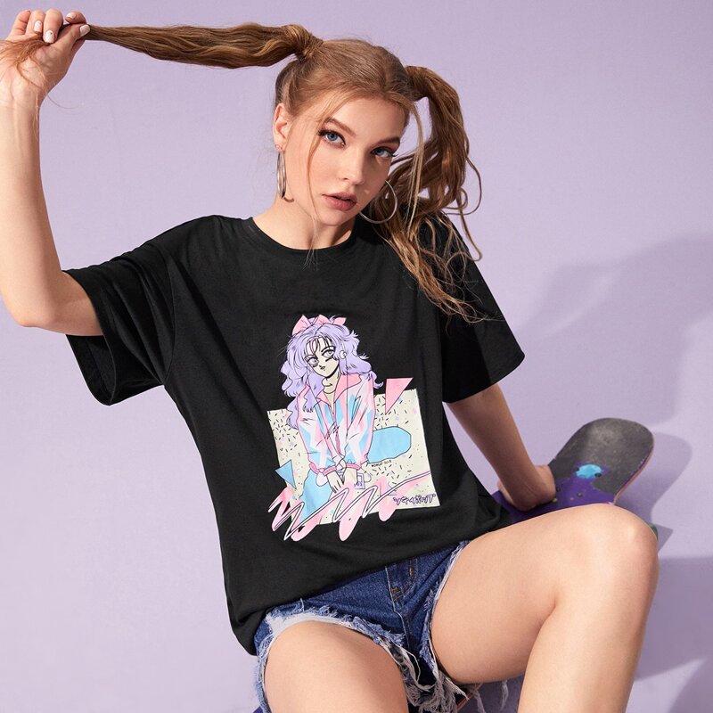 

Figure Graphic Tee, Black
