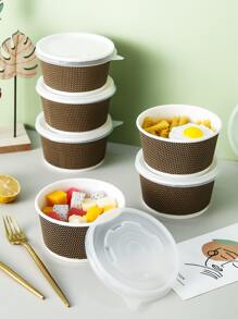 6入組紙碗附蓋 - 彩色 - 查看 1