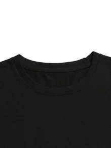 Manfinity Homme Hombres 2 piezas Camiseta con costura - Multicolor - Ver 5