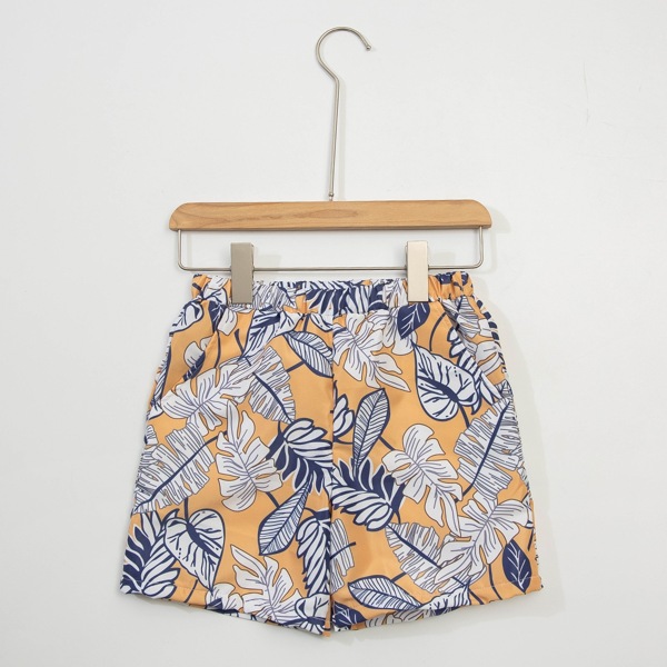 

Boys Tropical Print Swim Shorts, Multicolor