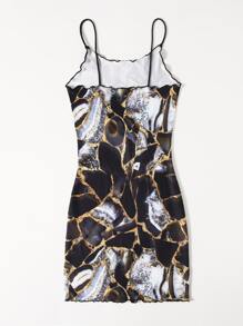 SHEIN Essnce Đầm Xù nhỏ Tất cả trên in Giải trí - Nhiều màu - Xem 2