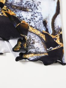 SHEIN Essnce Đầm Xù nhỏ Tất cả trên in Giải trí - Nhiều màu - Xem 5