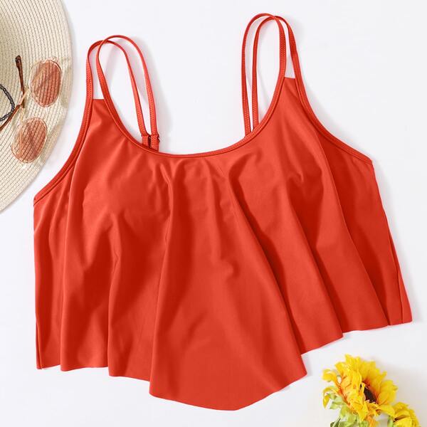 

Plus Hanky Hem Bikini Top, Orange