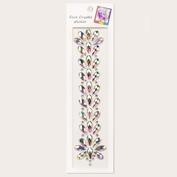 

1sheet Hair Decoration Rhinestone Sticker, Multicolor
