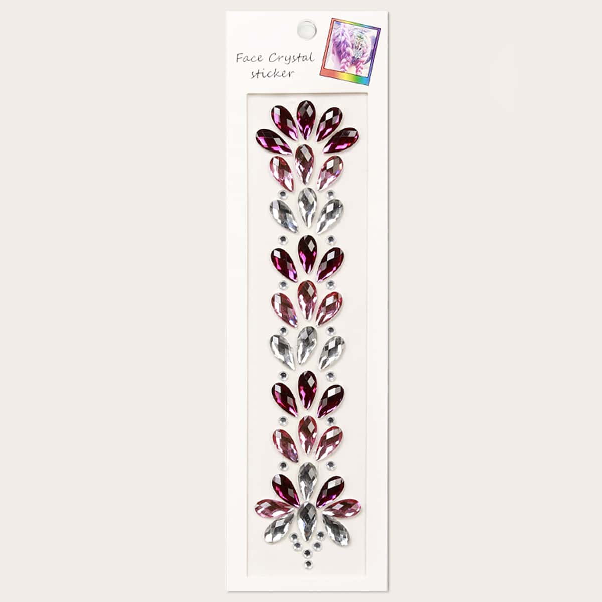 

1sheet Hair Decoration Rhinestone Sticker, Multicolor