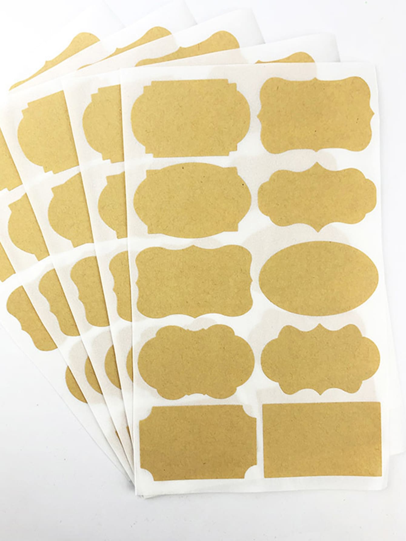 3sheets Label Sticker - Khaki - View 1