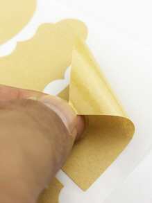 3sheets Label Sticker - Khaki - View 3