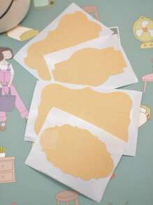 3sheets Label Sticker - Khaki - View 4