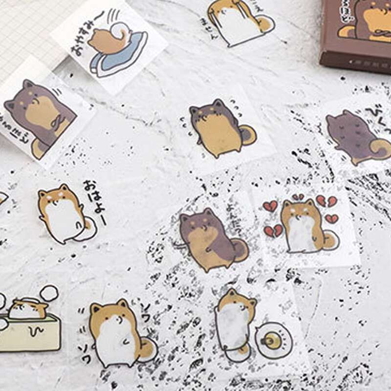 

30pcs Cartoon Dog Pattern Sticker, Multicolor