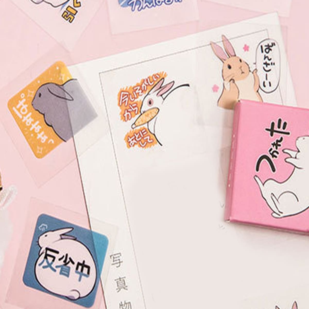 

30pcs Cartoon Rabbit Pattern Sticker, Multicolor