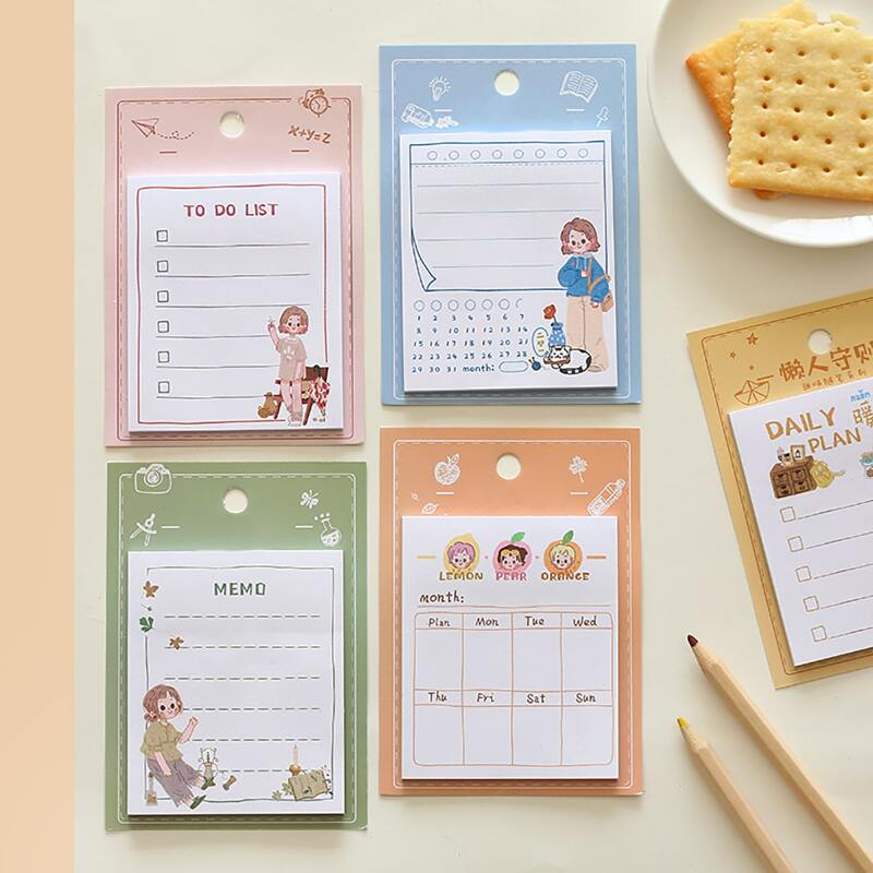

1pc Cartoon Graphic Random Sticky Note, Multicolor