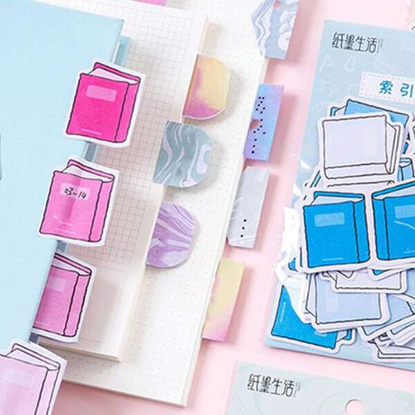 

45pcs Random Index Sticky Note, Multicolor