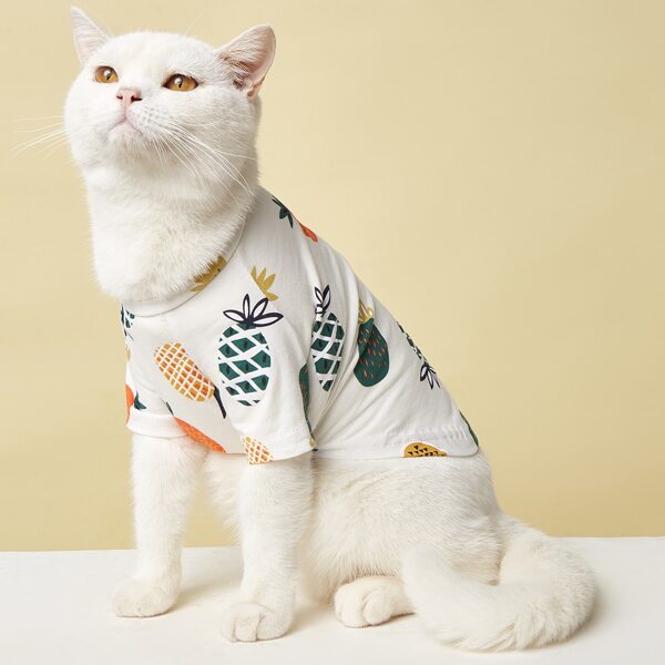 

Pineapple Print Pet Tee, Multicolor